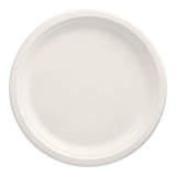 Papstar Pure Zuckerrohr Teller rund, ungeteilt Ø 26 cm, weiß 1 Karton (12 Packungen × 12 Stück)