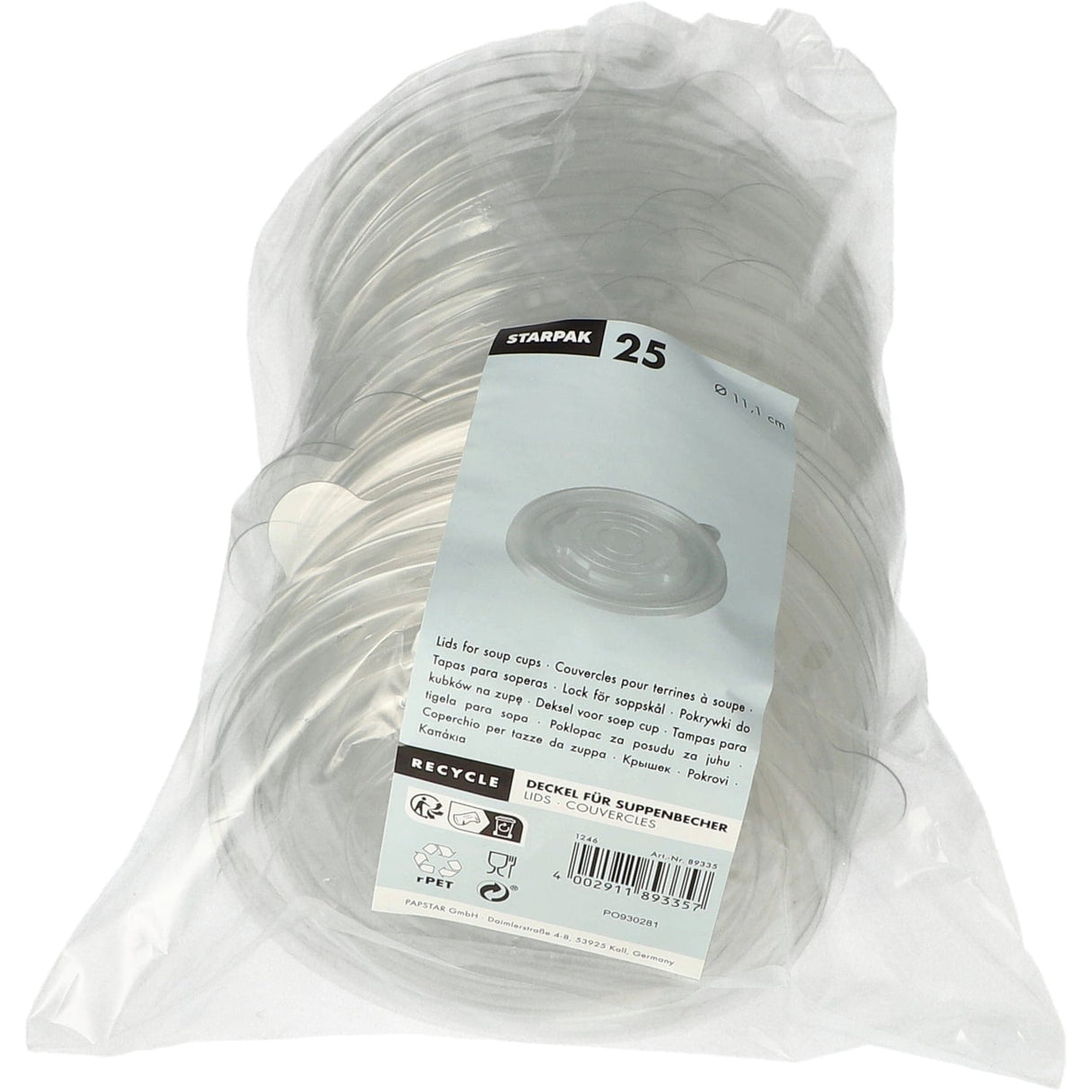 Papstar Ripple Wall ToGo-Suppenbecher Deckel