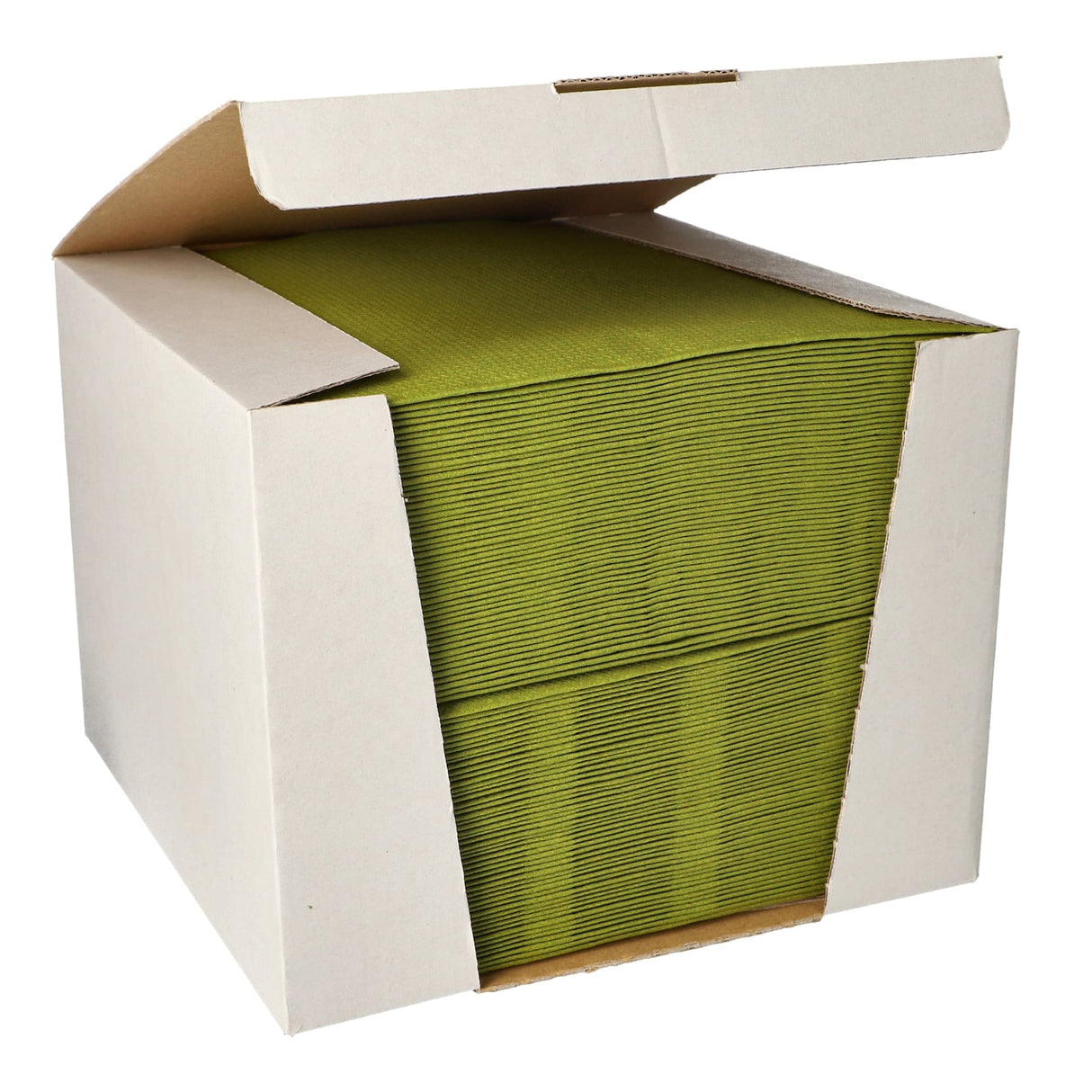 Papstar ROYAL Collection Servietten, 40 x 40 cm, olivgrün 1 Karton, 100 Tücher