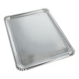 Papstar Servierplatten, eckig, silber