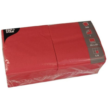 Papstar Servietten, 33 x 33 cm, 1-lagig, 1/4 Falz