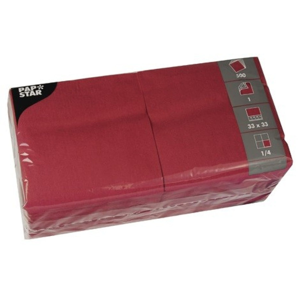 Papstar Servietten, 33 x 33 cm, 1-lagig, 1/4 Falz