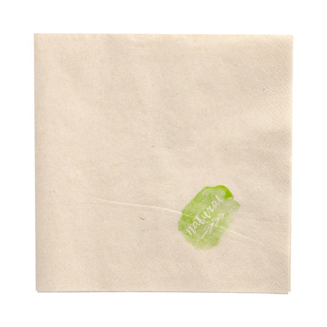 Papstar Servietten natur ungebleicht, 1/4 Falz, 2-lagig