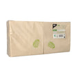 Papstar Servietten natur ungebleicht, 1/4 Falz, 2-lagig