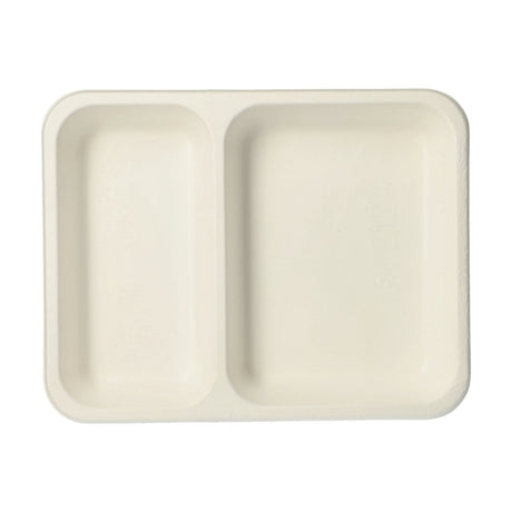 PAPSTAR Siegelschalen Mikrowellengeschirr, 2-geteilt, Höhe 3 cm 3 cm 1 Karton 4 Packungen 125 Stück Weiß