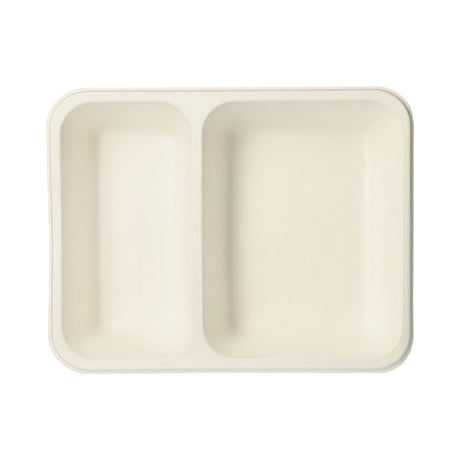 PAPSTAR Siegelschalen Mikrowellengeschirr, 2-geteilt, Höhe 4,5 cm 4 5 cm 1 Karton 4 Packungen 125 Stück Weiß