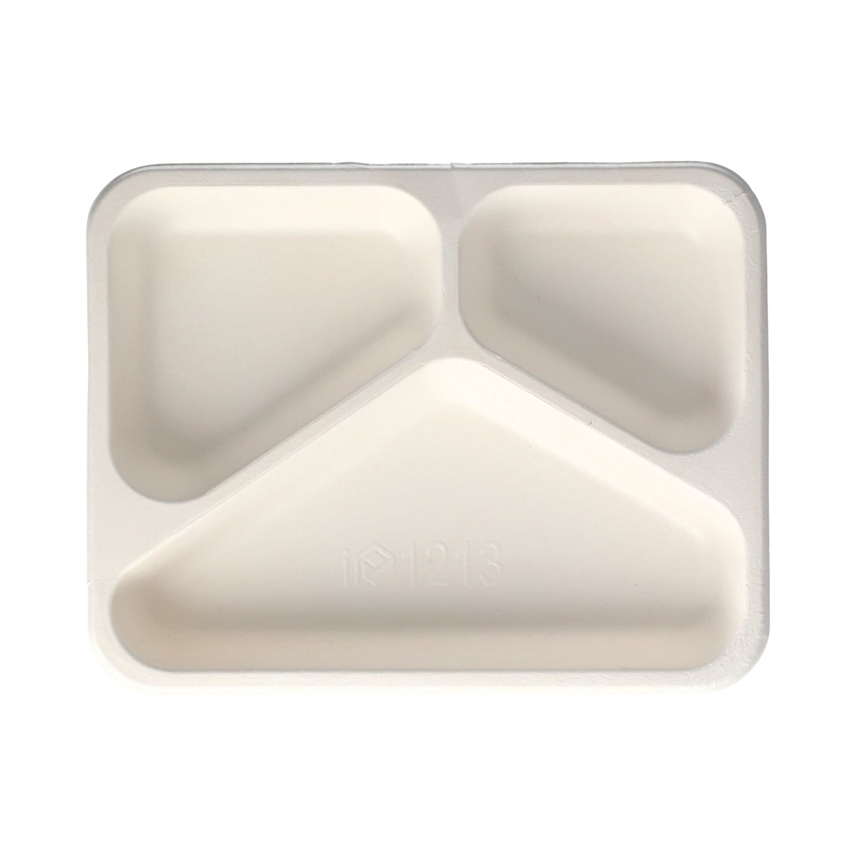 PAPSTAR Siegelschalen Mikrowellengeschirr, 3-geteilt, Höhe 3 cm 3 cm 1 Karton 4 Packungen 125 Stück Weiß