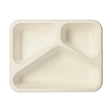 PAPSTAR Siegelschalen Mikrowellengeschirr, 3-geteilt, Höhe 4,5 cm 4 5 cm 1 Karton 4 Packungen 125 Stück Weiß