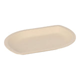 Papstar Snacktrays, Zuckerrohr, natur 1 Packung (50 Stück), ø 132 cm