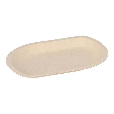 Papstar Snacktrays, Zuckerrohr, natur 1 Packung (50 Stück), ø 132 cm