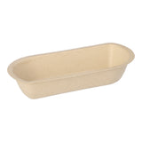 Papstar Snacktrays, Zuckerrohr, ungeteilt 1 Packung (50 Stück), ø 15,4 cm