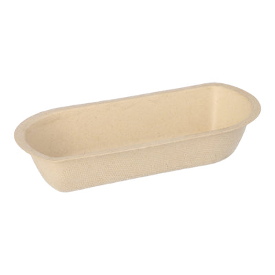 Papstar Snacktrays, Zuckerrohr, ungeteilt 1 Packung (50 Stück), ø 15,4 cm