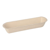 Papstar Snacktrays, Zuckerrohr, ungeteilt 1 Packung (50 Stück), ø 21 cm