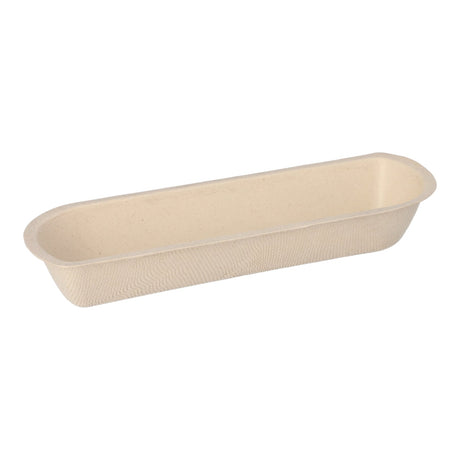 Papstar Snacktrays, Zuckerrohr, ungeteilt 1 Packung (50 Stück), ø 21 cm