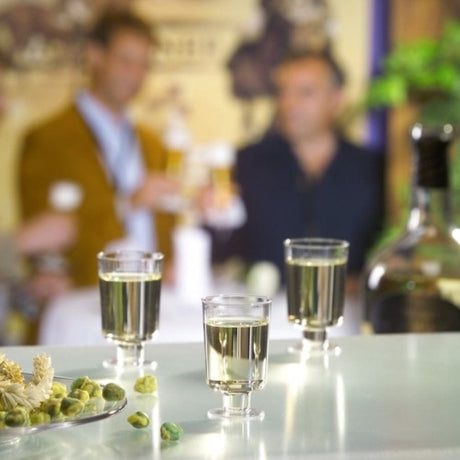 Papstar Stiel-Gläser für Schnaps mit Füß