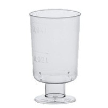 Papstar Stiel-Gläser für Schnaps mit Füß
