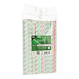 Papstar Stripes Papier Trinkhalme, flexibel 1 Karton (10 Packungen × 100 Stück)