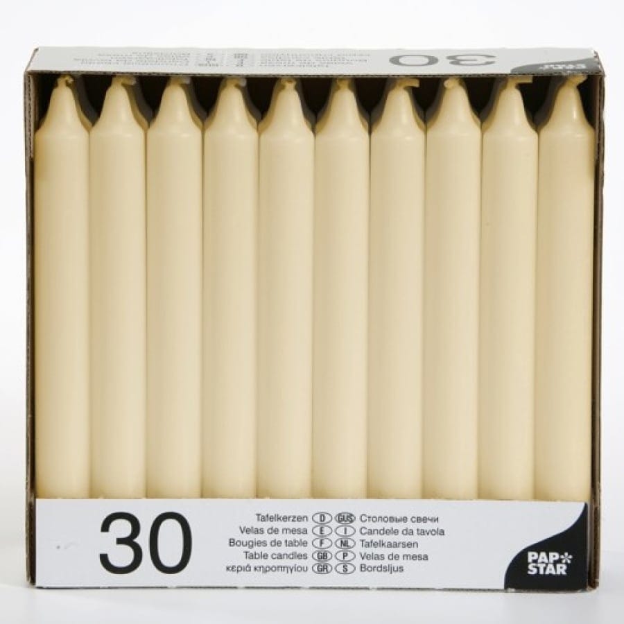 Papstar Tafelkerzen creme