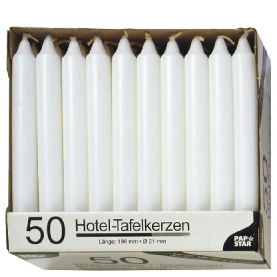 Papstar Tafelkerzen weiß