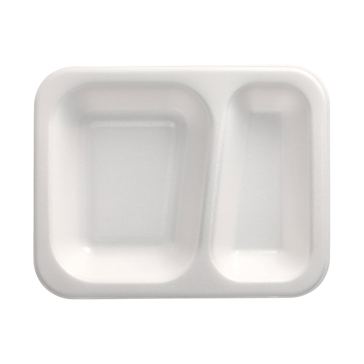 PAPSTAR Take away, Siegelschalen, 725 ml, 2-geteilt 1 Karton (6 Packungen × 100 Stück), Weiß
