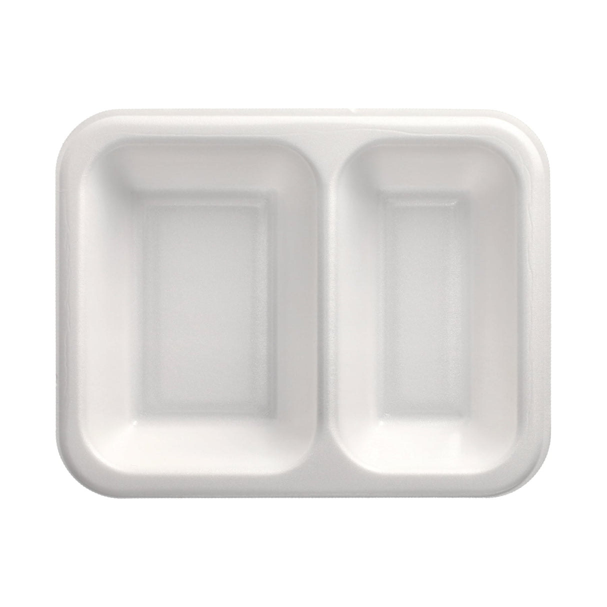PAPSTAR Take away, Siegelschalen, 800 ml, 2-geteilt 1 Karton (6 Packungen × 100 Stück), Weiß