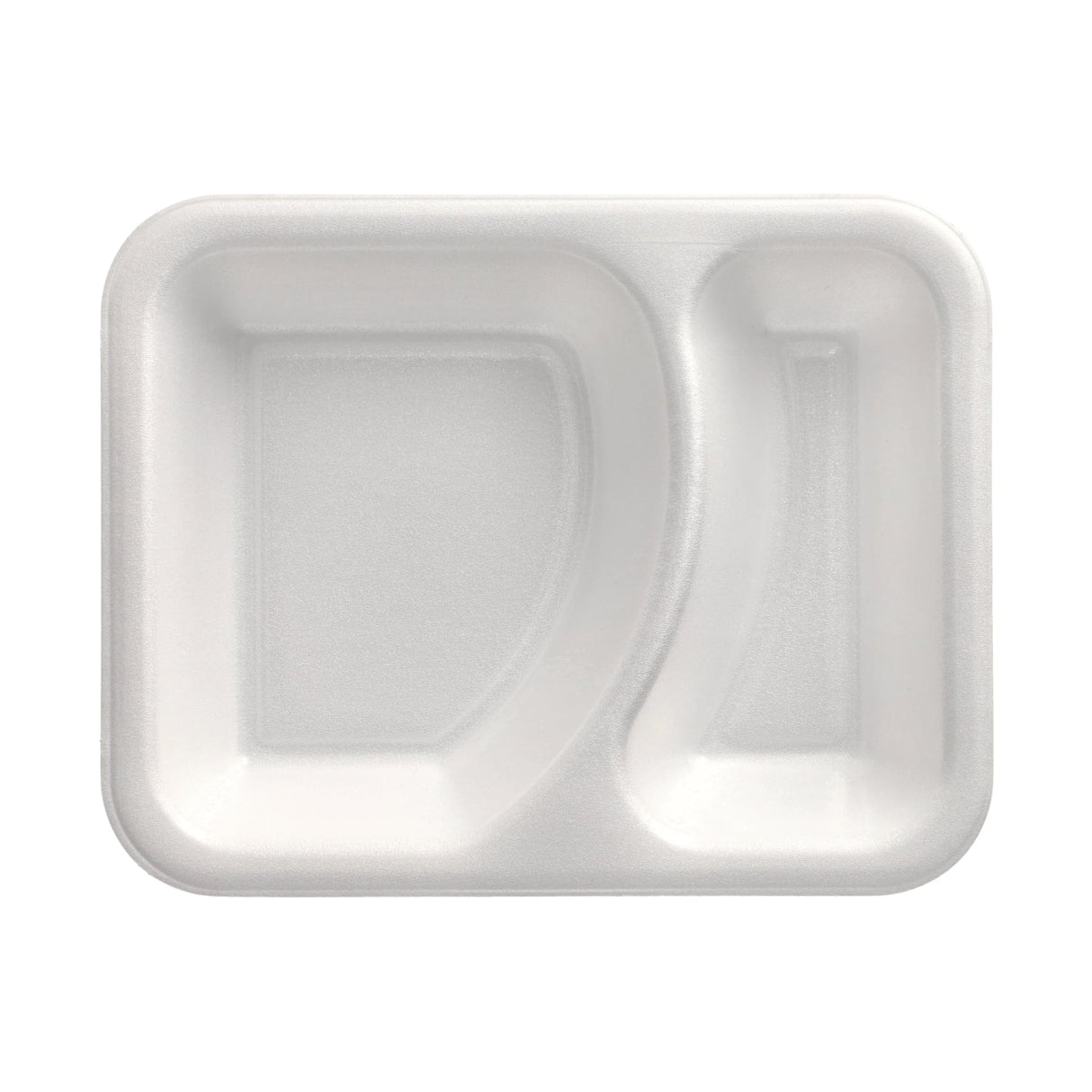 PAPSTAR Take away, Siegelschalen, 825 ml, 2-geteilt 1 Karton (6 Packungen × 100 Stück), Weiß