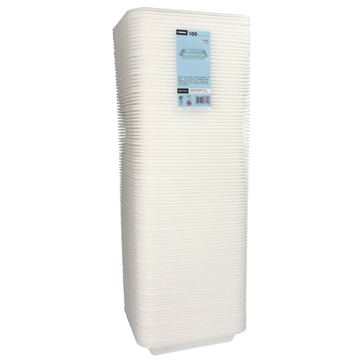 PAPSTAR Take away, Siegelschalen, 975 ml, 2-geteilt