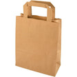 Papstar Tragetaschen, 22 x 18 x 10 cm, braun