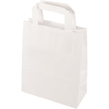 Papstar Tragetaschen, 22 x 18 x 10 cm, weiß