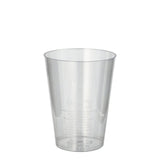 Papstar Trinkbecher, 0,2 l, glasklar, mit Füllstrich