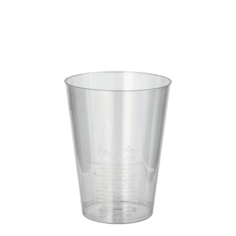 Papstar Trinkbecher, 0,2 l, glasklar, mit Füllstrich