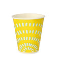 Papstar Trinkbecher 0,3 l, Pappe, gelb