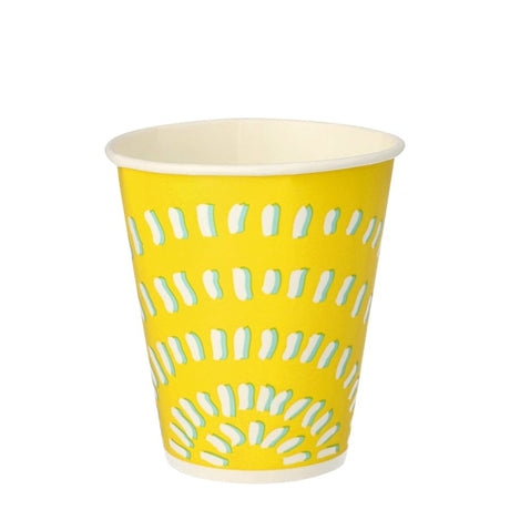 Papstar Trinkbecher 0,3 l, Pappe, gelb