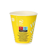 Papstar Trinkbecher 0,3 l, Pappe, gelb