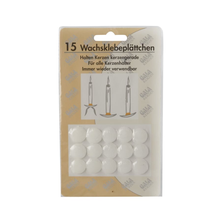 Papstar Wachsklebeplättchen, Ø 15 mm
