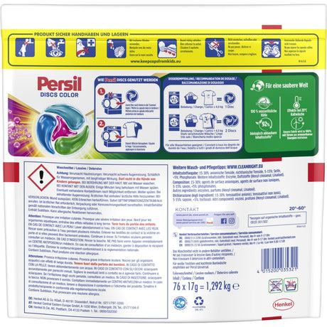 Persil 4in1 Discs Color Waschmittel 1 Packung (292 kg)