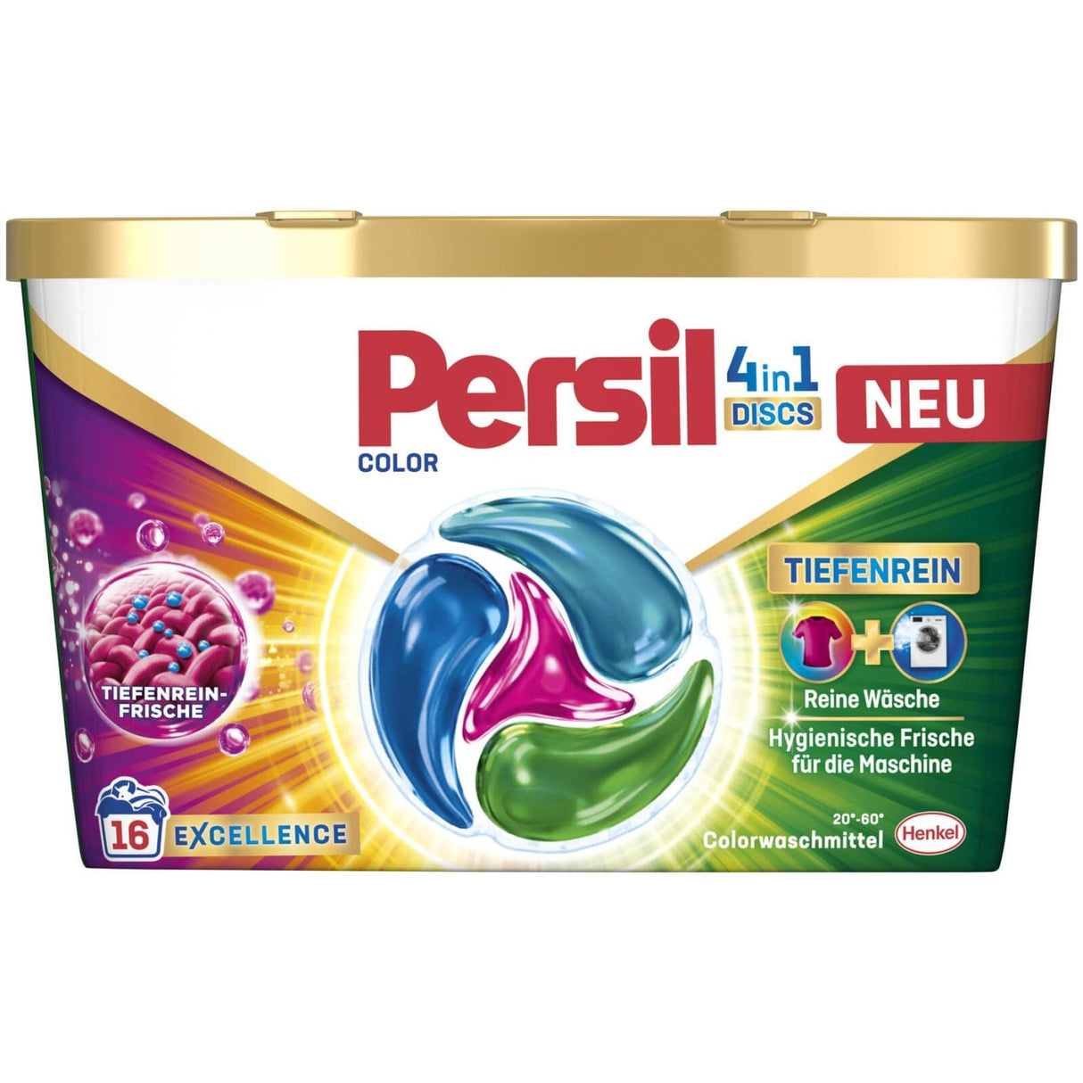 Persil Color 4in1 Discs Waschtabs Colorwaschmittel, 16 WL