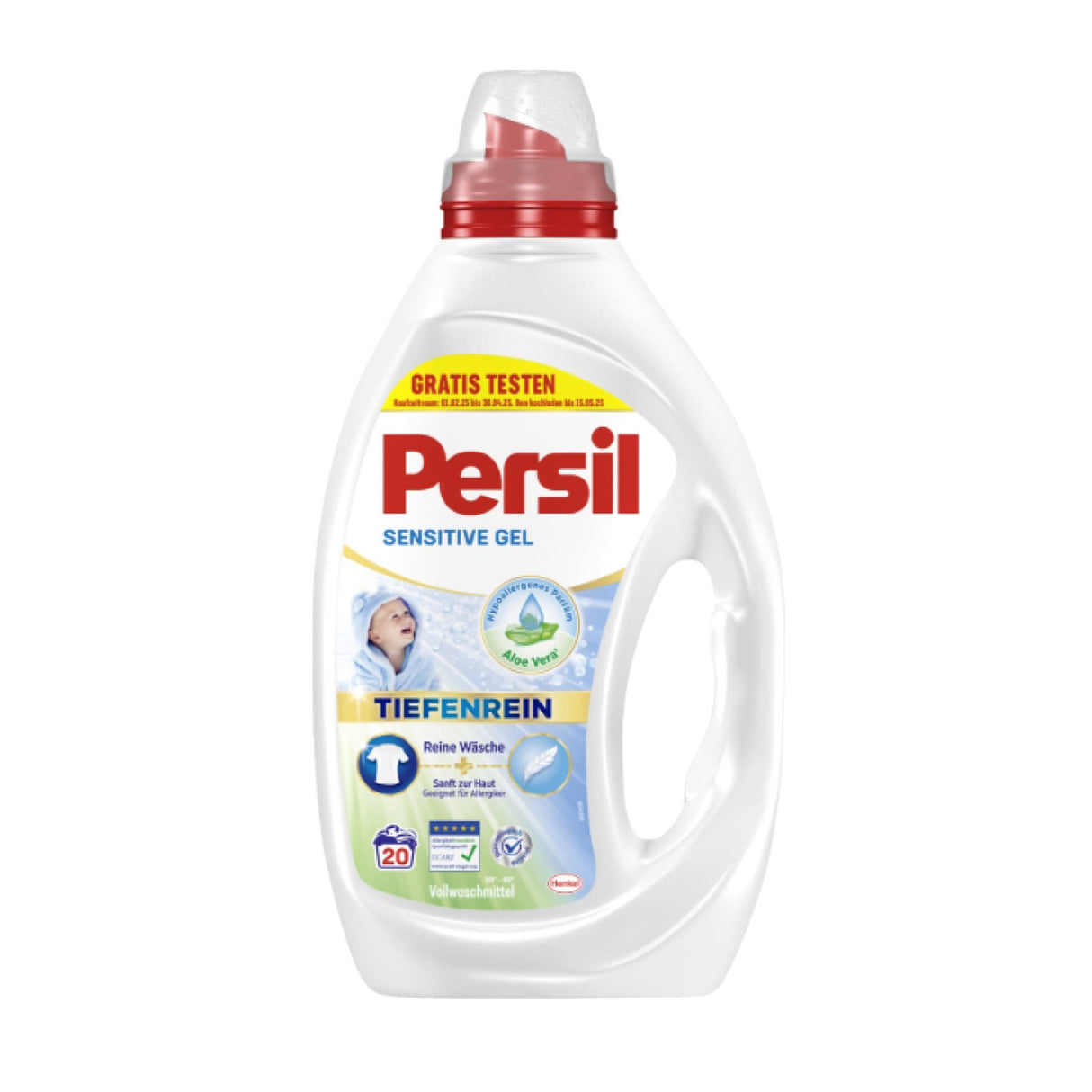Persil Sensitive Gel Tiefenrein, Aloe Vera, 20 WL