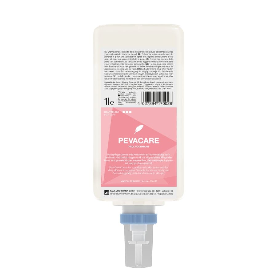 PEVACARE Hautpflege / Handcreme 1 Liter (Care&Clean Flasche)