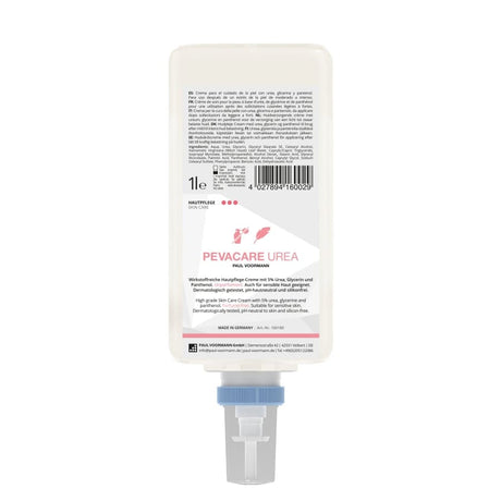 PEVACARE UREA Hautpflege-Creme 1 Liter (Care&Clean Flasche)