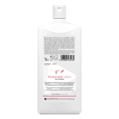 PEVACARE UREA Hautpflege-Creme 1 Liter (Hartflasche)
