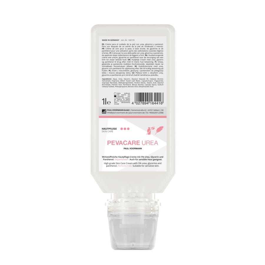 PEVACARE UREA Hautpflege-Creme 1 Liter (Softflasche)