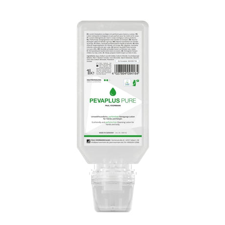 PEVAPLUS PURE Flüssigseife bei leichten Verschmutzungen 1 Liter (Softflasche)