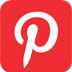 Pinterest-Logo auf rotem Hintergrund.
