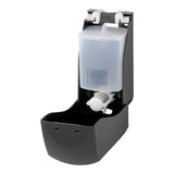 PlastiQline Seifenspender 900 ml nachfüllbar – Schwarz. Abschließbar. Professionell.