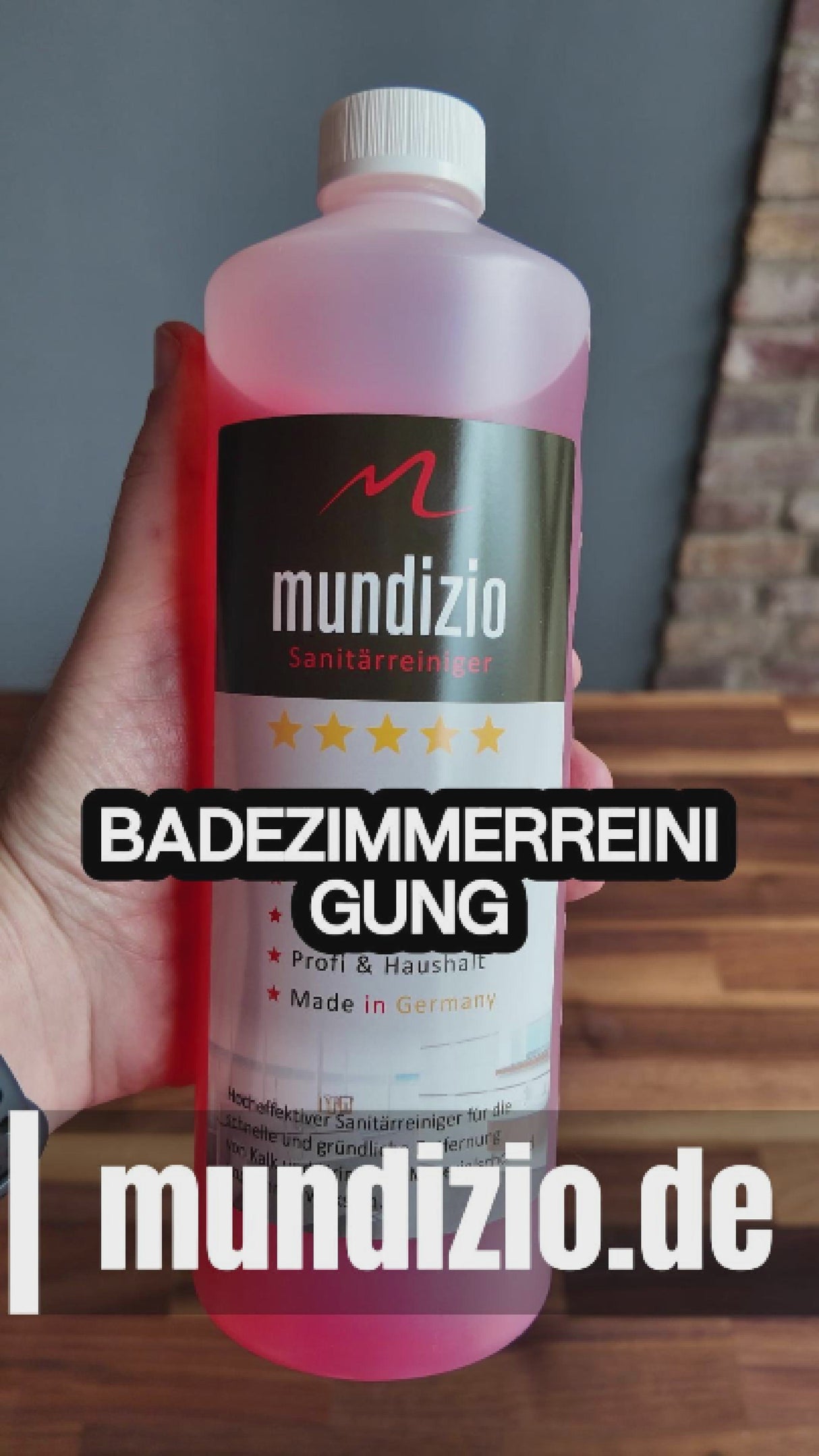 mundizio sanitary cleaner with anti-limescale power formula