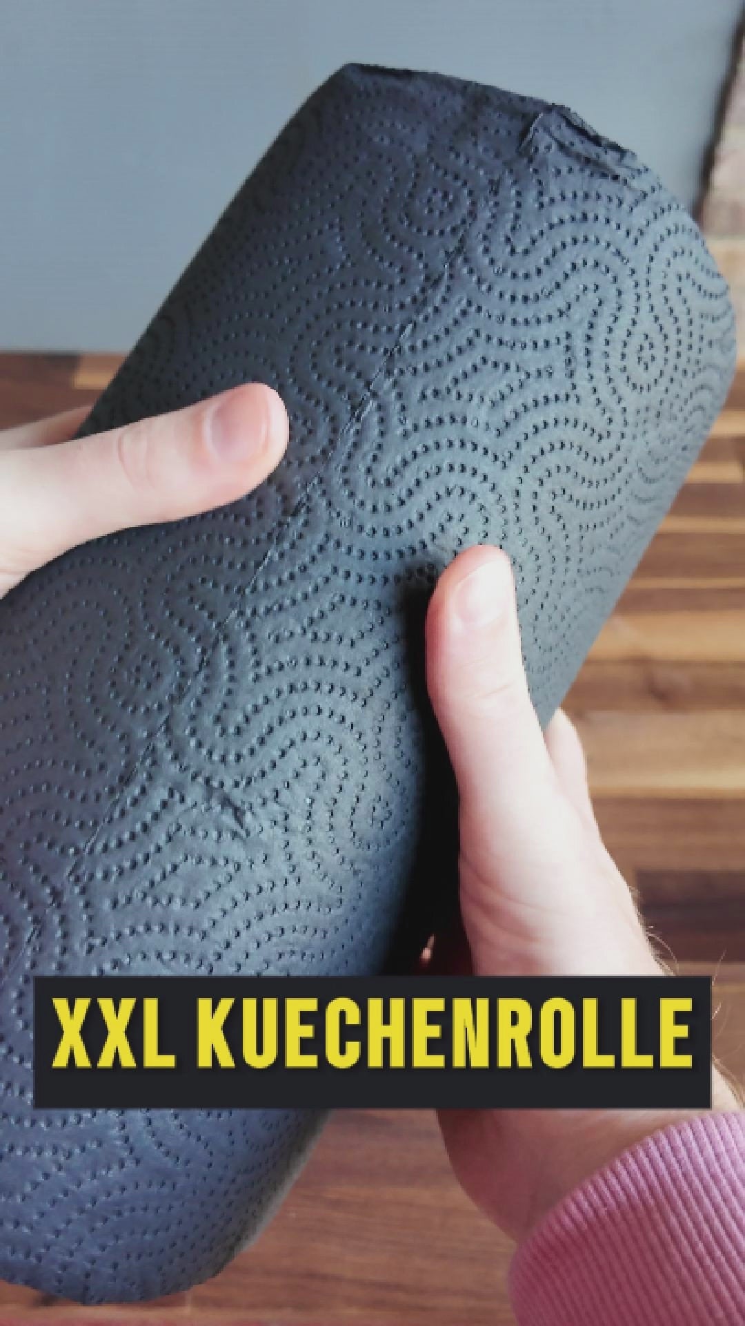 XXL Küchenrolle in Schwarz – der Hingucker für jede moderne Küche