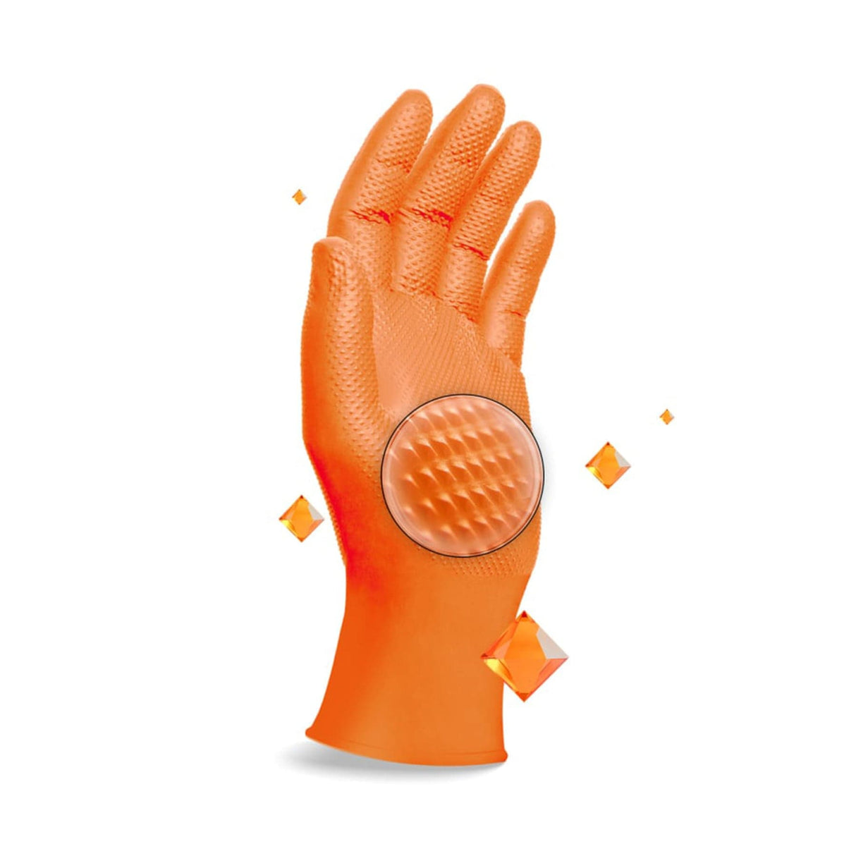 PROGRIP Nitril Diamond Orange Einmalhandschuhe, puderfrei, orange