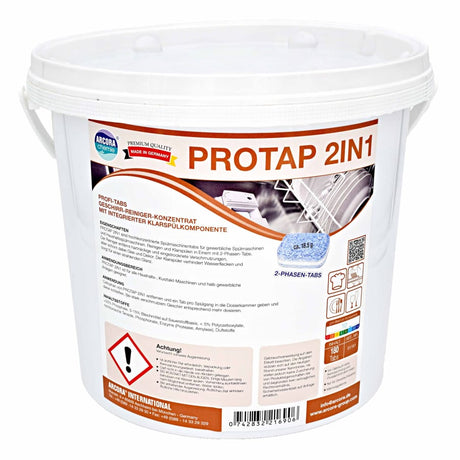 PROTAP 2 in 1 Geschirrtabs 1 Eimer = 180 Tabs à ca. 18,5 g