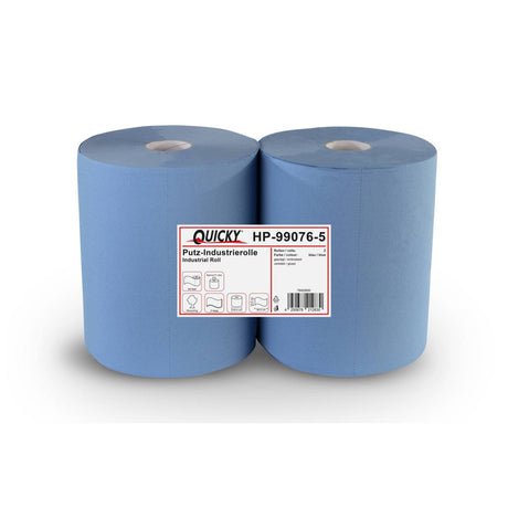 Quicky Industrierolle, 33 x 36 cm, 2-lagig, blau